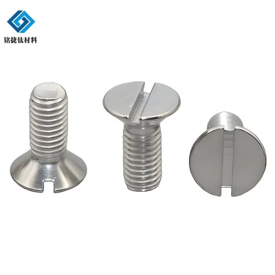 DIN963 Titaniwm Sgriwiau Pen Gwrth -gefn